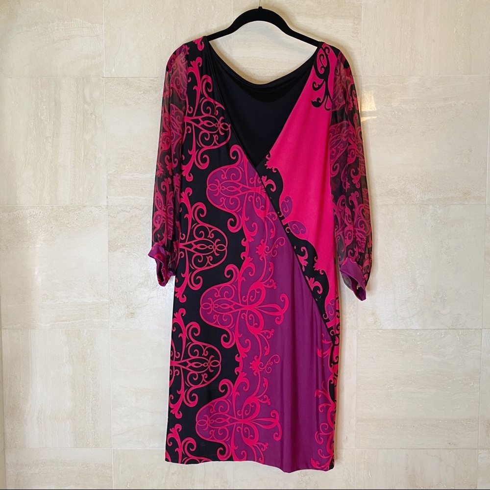 Analili Pink Long Sleeved Dress